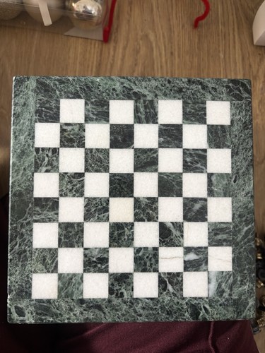 Marble chess board black - board, white