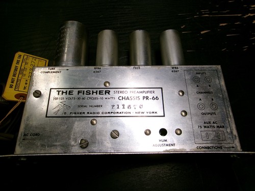 Vintage the fisher 66 - vintage, pr-66