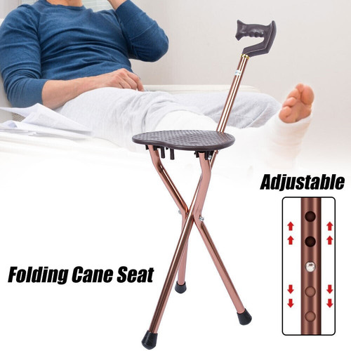 Adjustable height folding cane - height,