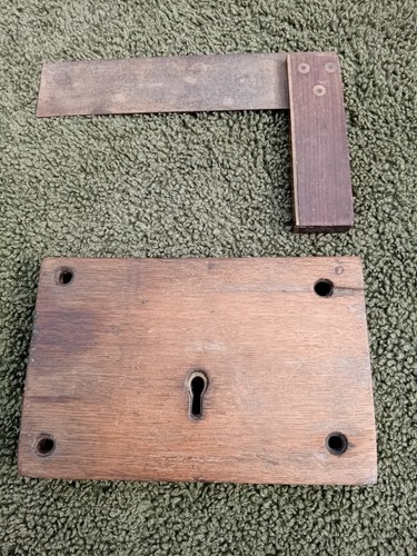 Vintage brass door lock and - vintage,
