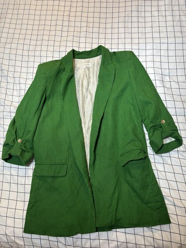 Zara green womens blazer - zara’s,