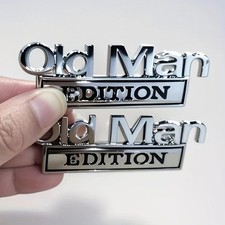 2pcs Old Man Edition 3D Emblem