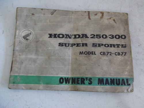 Honda cb72 cb77 - honda, genuine