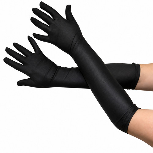 Ladies long black opera - black,