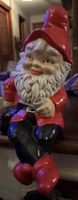 Vtg70s Garden Gnome Sitting