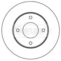 Borg beck bbd5180 brake disc - borg, &