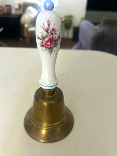 Antique pretty brass school - brass,