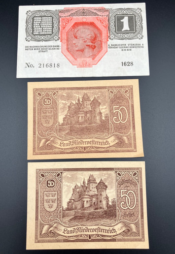 1916 1920 set 3 - set, banknotes