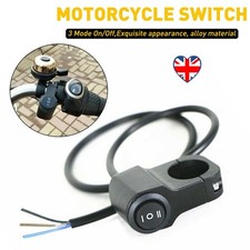 Handlebar Mount Push Button 12V For Work Light LED Motorcycle Switch ON+OFF