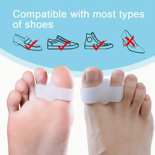 2pcs soft gel toe separators - 2pcs,