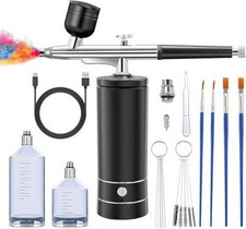 Cordless Airbrush Kit Compressor Portable Handheld Gun Machine Nail Art Painting