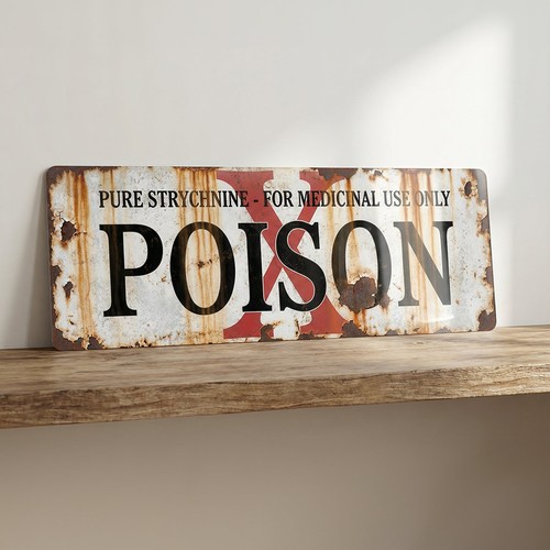 Poison pure strychnine - poison,