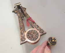 Antique Brass Door Knocker Man