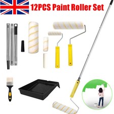 12Pcs Paint Roller Set 9" Tray