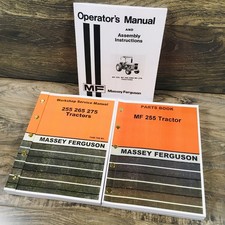Massey Ferguson Mf 255 Tractor Operators Service Parts Manuals Prior To 9A349200