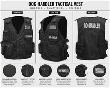 Tactical black Security Dog
