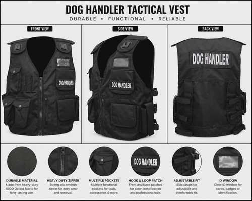 Tactical black security - black, dog