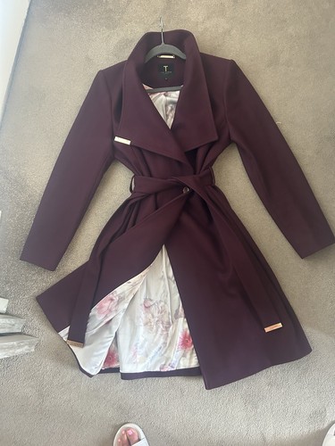 Ted baker coat wool blend - baker,