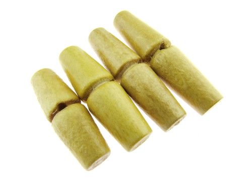 Natural wooden toggle buttons - wooden,