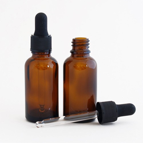 Medisure amber glass dropper - amber,