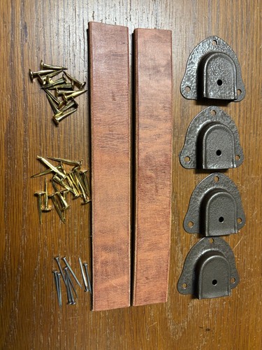 Trunk hardware leather handle - ,