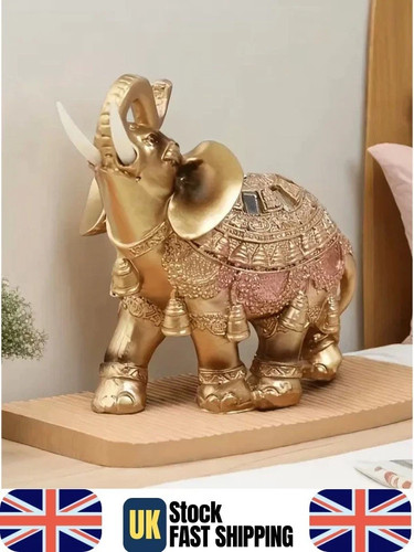 Large gold elephant - large,