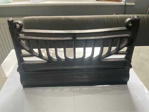 Antique cast iron fire front - antique,