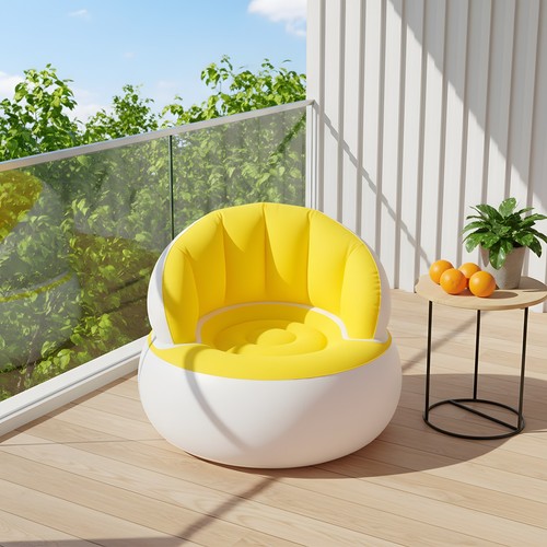 Single inflatable blow sofa - single,