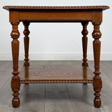 Antique 19th Century Good Quality Small Oak Centre Table ( REF AF-4220 )