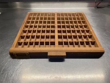 Wooden letterpress printers type case drawer - homemade