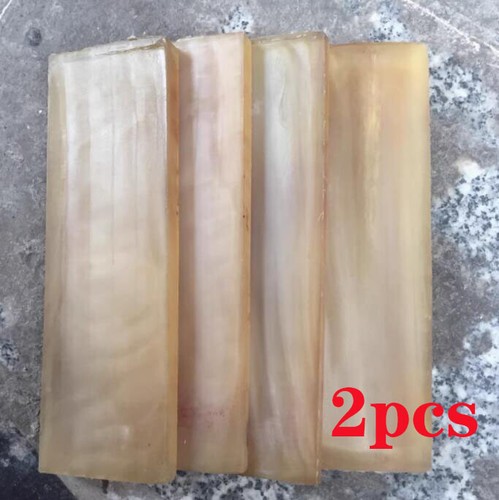 2pcs natural yellow sheep horn - sheep,