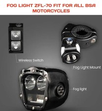 FOG LIGHTS ZFL-70 BLACK FIT