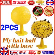 2X Fruit Fly Balls Fly Ball Trap Sticky insect Ball Needle Wasp Mosquito Ball
