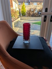 WHITEFRIARS GLASS AZTEC VASE -