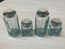 4 Vintage Small Glass Bottles