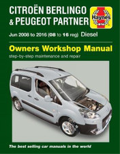 Citroen Berlingo & Peugeot Partner Diesel Owners Workshop Manual 2008-2016, Pete