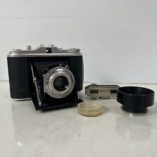 Agfa Isolette 120 folding camera Agnar 1:4.5 85mm lens Hood Filter vintage (M)