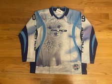 NEW Palace Buildng Your World Hockey Jersey Blue Snow Wolf Size XXL FW24