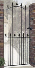 Salva Spear Top Tall Garden Side Gates 762mm to 1220mm gap Wrought Iron Metal