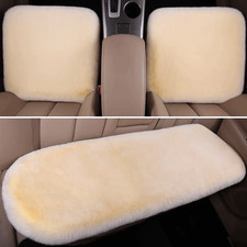 Fluffy Sheepskin Car Seat Cushion Cover For Vauxhall Front Back Soft Winter Warm
