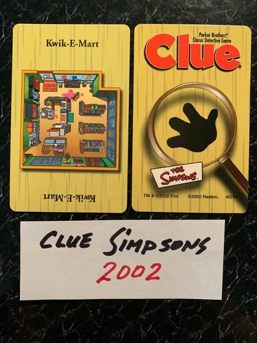 Clue simpsons kwik e - clue,