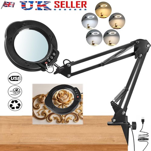 15x magnifying glass with - with, led