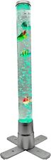 60cm Sensory Colour Changing Bubble Tube Lamp Table Top With Floating Fish