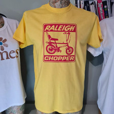 Raleigh Chopper Graphic T Tee Shirt various colours 1970's retro bike