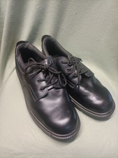 TROJAN Black Leather Steel Toe