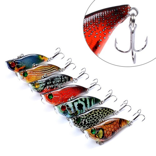 7pcs lures 8cm minnow - 7pcs,