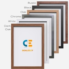 A1 A2 A3 A4 A5 Picture Photo Frame Maxi Poster Frame Wood Finish Black Oak White