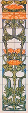 Mural Ceramic Art Nouveau Bath Backsplash Tile #537