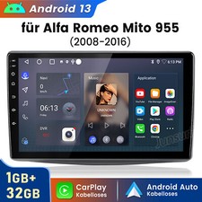 Carplay For Alfa Romeo Mito 2008-2019 Car Stereo GPS Sat Nav WIFI BT DAB+ SWC 1+32GB