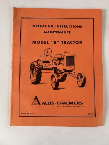 Allis chalmers model - allis-chalmers, "b"